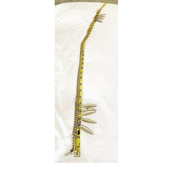 YSL silver chain link belt leaf design - Picture 14 of 14